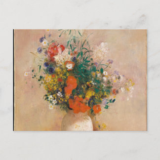 Odilon Redon - Vase Of Flowers Holiday Postcard