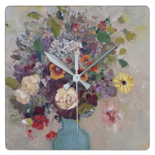 Odilon Redon - Vase Of Flowers Square Wall Clock