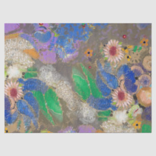 Odilon Redon's abstract flower background. Tissue Paper