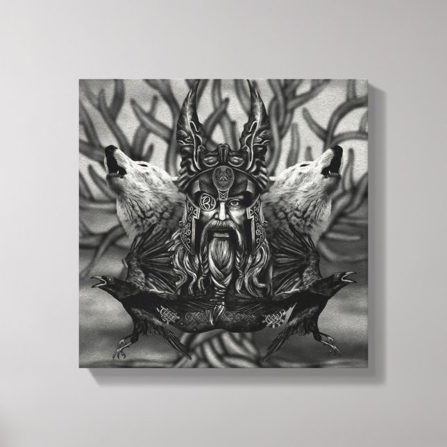 Odin -All-Father Canvas Print (Front)