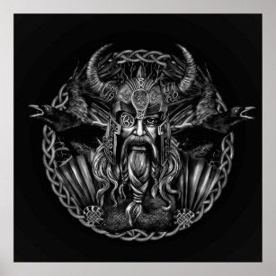 Odin Allfather Viking God Tattoo Custom Name All Over Print AOP