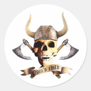 Odin Axe Classic Round Sticker