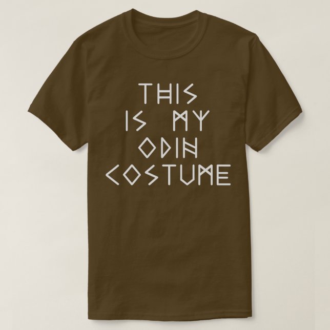 Odin Costume Halloween Nordic Norse Mythology Lazy T-Shirt (Design Front)