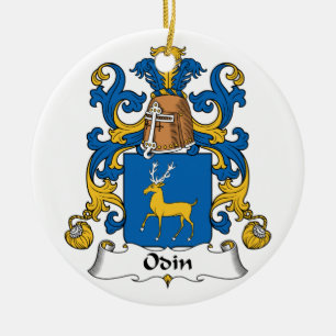 Odin Family Crest Ceramic Ornament