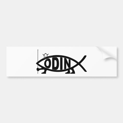 Odin Fish Bumper Sticker