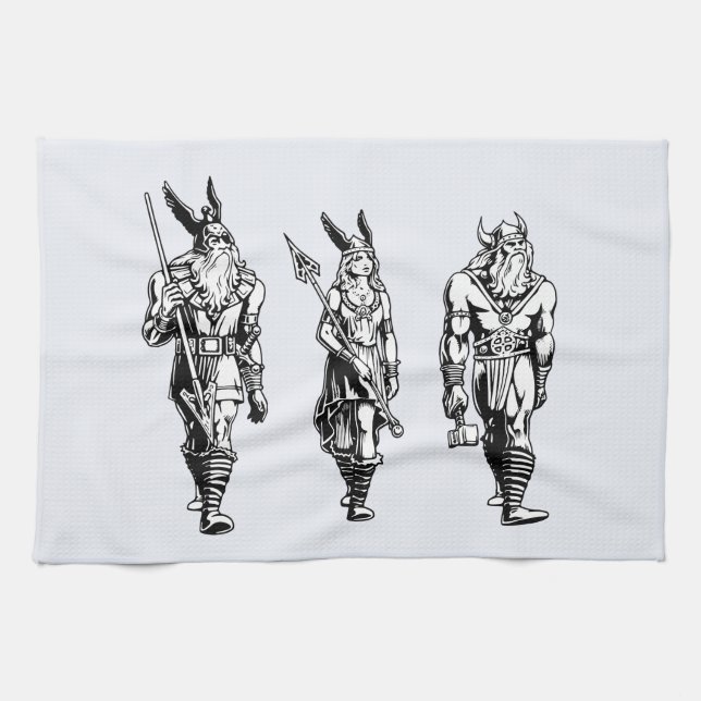 Odin, Freyja & Thor Kitchen Towel (Horizontal)