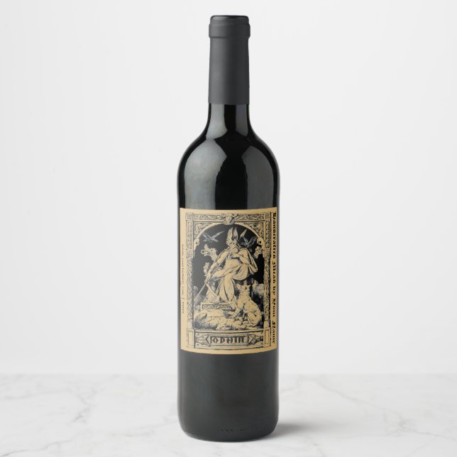 Odin Mead Wine Label Template (Front)