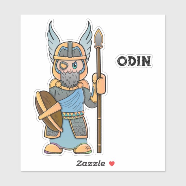 Odin Norse Mythology Sticker (Sheet)