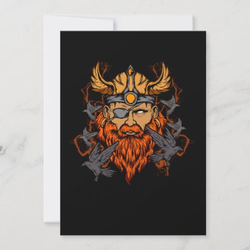 Odin Norse Mythology Viking God  Ravens Invitation