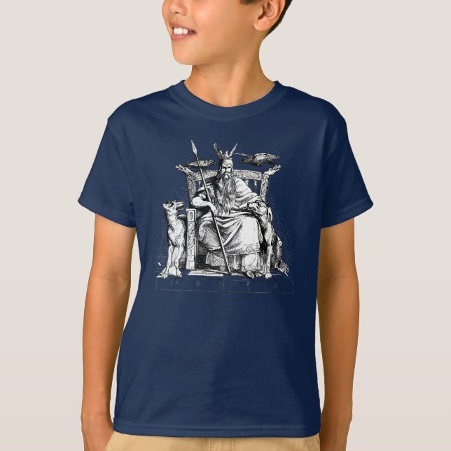 Odin - Odin Sketch Norse Gods Nordic Viking Shirt (Front)