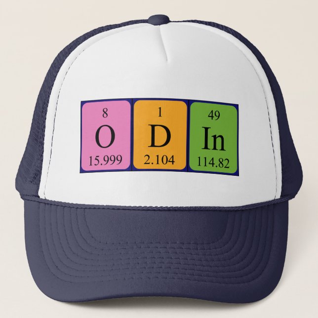 Odin periodic table name hat (Front)