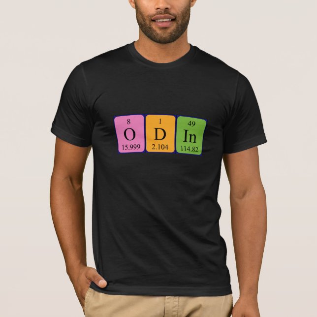 Odin periodic table name shirt (Front)