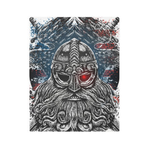 Odin ravens and swords Viking Mythology USA flag Metal Print