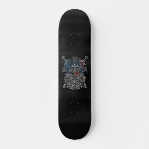 Odin ravens and swords Viking Mythology USA flag Skateboard