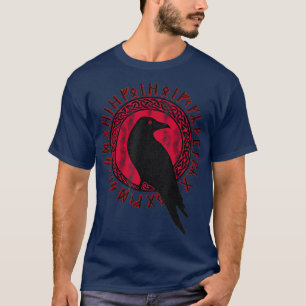 Odin Ravens Huginn Muninn VEGVISIR T Vikings T-Shirt