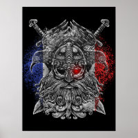 Odin ravens swords Viking Mythology France flag