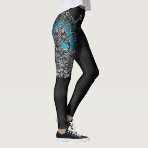 Odin ravens Viking Mythology Valhalla awaits Leggings