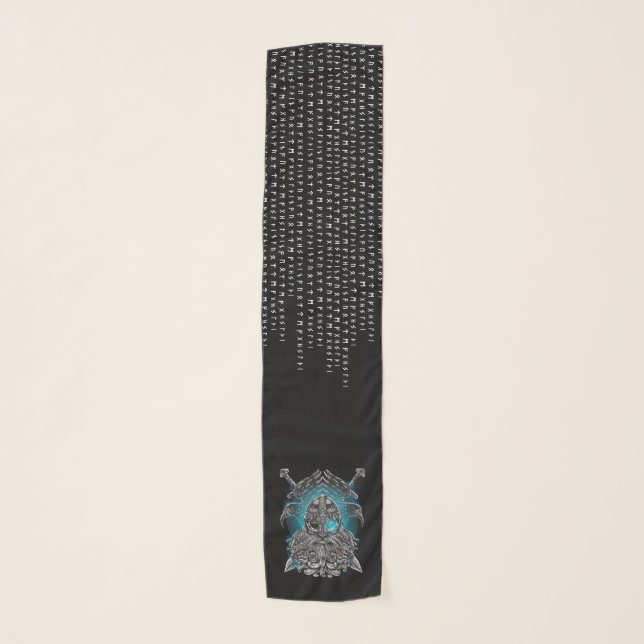 Odin ravens Viking Mythology Valhalla awaits Scarf (Front)
