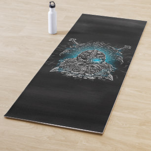 Odin ravens Viking Mythology Valhalla awaits Yoga Mat