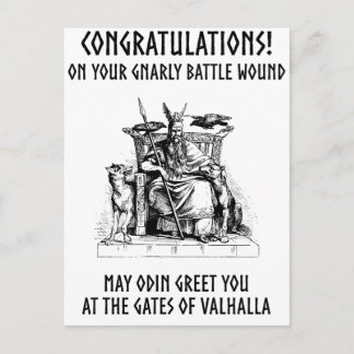 Odin Says Congrats! Postcard