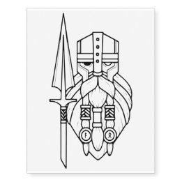 Odin spear gungnir norse viking heathen pagan temporary tattoos