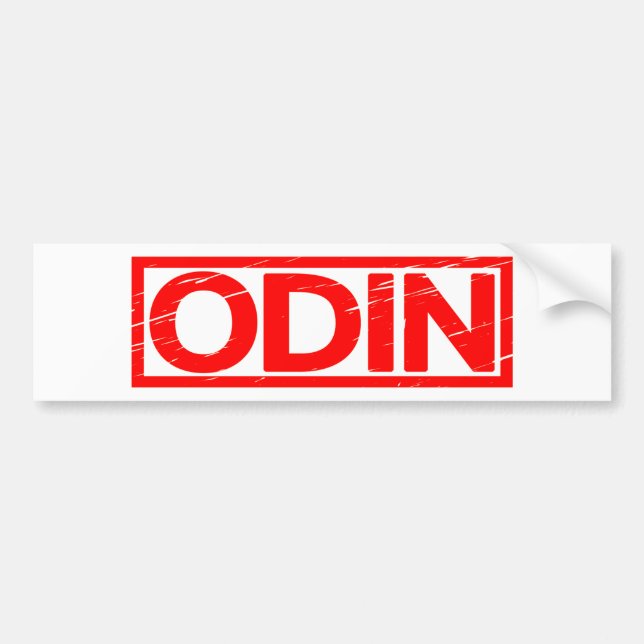 Odin Stamp Bumper Sticker (Front)