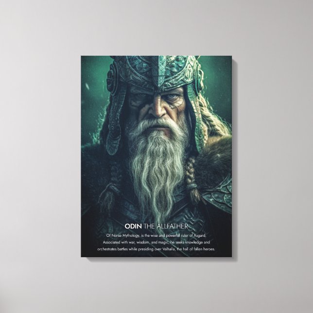 Odin the Allfather Canvas Print (Front)