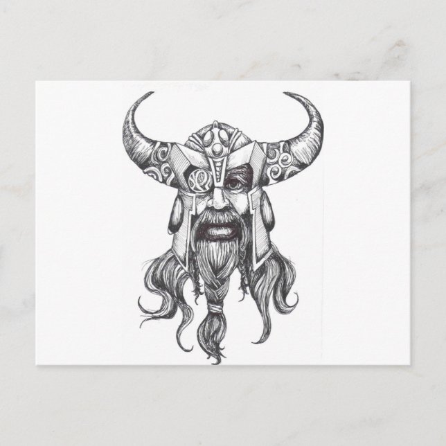Odin the Great Norse God Postcard (Front)