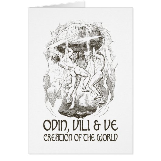 Odin, Vili and Ve Cards (Front)