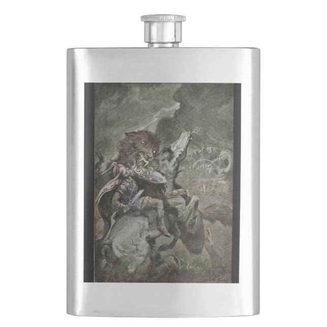Oding Battles Fenrir Flask (Front)