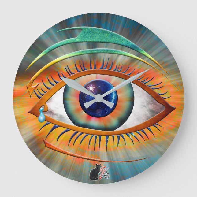 Odin's Eye Large Clock (Front)