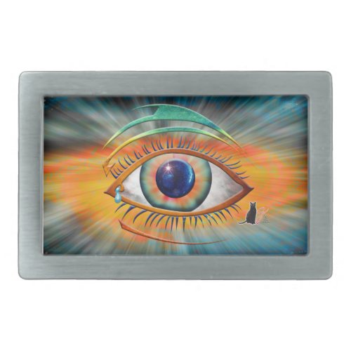 Odins Eye Oblong Belt Buckle