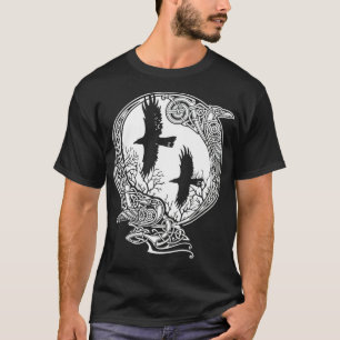 Odin's Ravens  Hugin And Munin  Huginn And Muninn  T-Shirt
