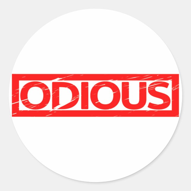 Odious Stamp Classic Round Sticker (Front)