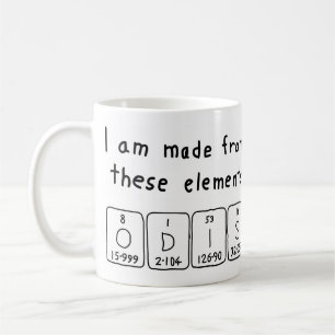 Odis periodic table name mug