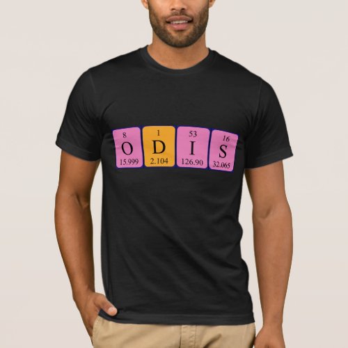 Odis periodic table name shirt