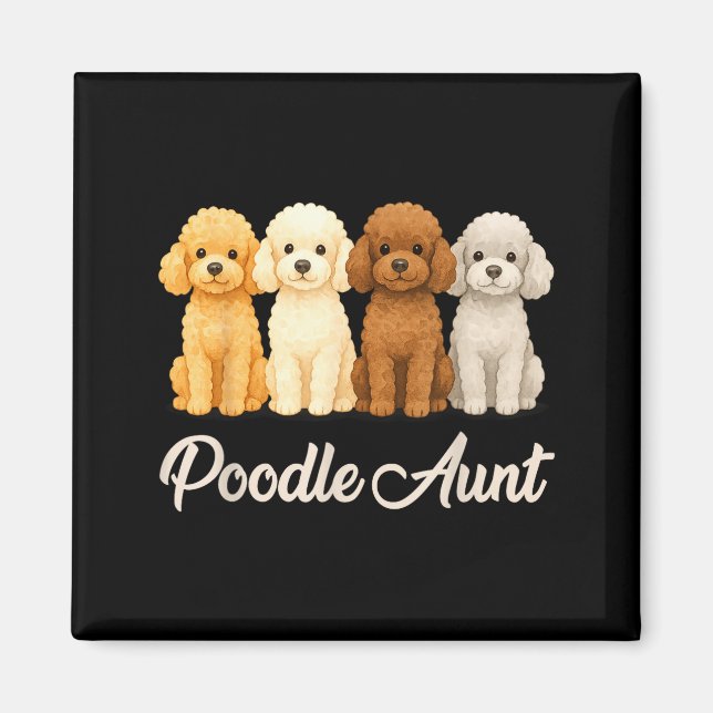 Odle Aunt Cute Dog Lover Gift Funny Women Puppy Ow Magnet (Front)