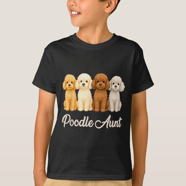 Odle Aunt Cute Dog Lover Gift Funny Women Puppy Ow T-Shirt (Front)