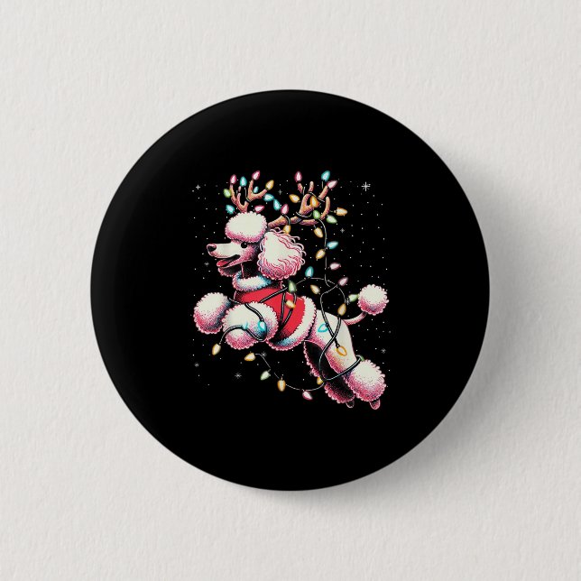 Odle Santa Christmas Tree Lights, Funny Ugly Pajam Button (Front)