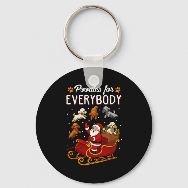 Odles Christmas Dog Mom Men Women Kids Funny Odle  Keychain (Front)