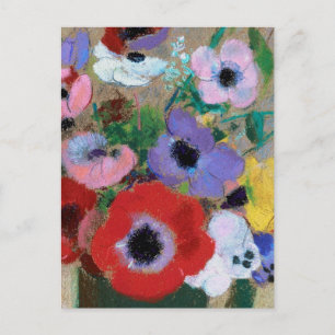 Odlion Redon Beautiful glowing flowers CC1253 Postcard