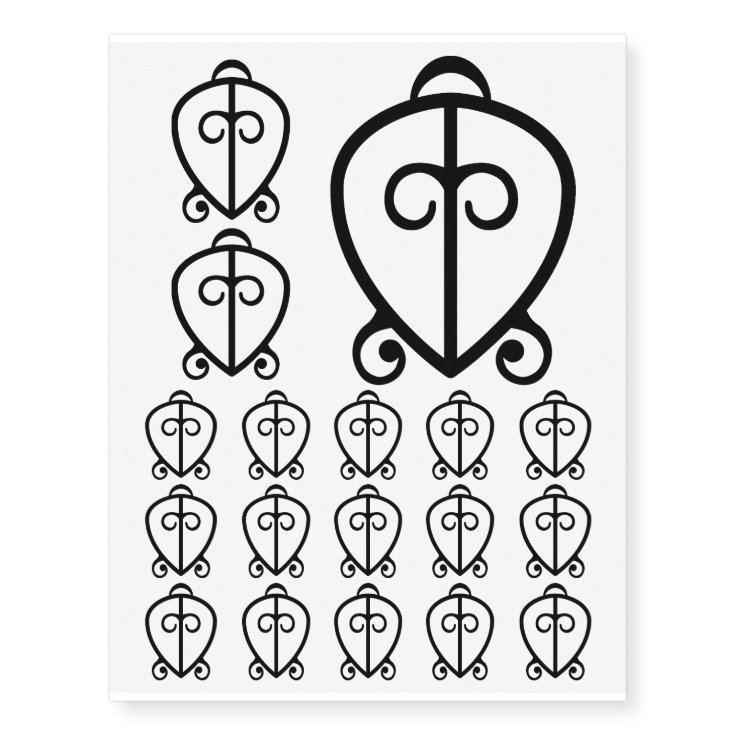 Odo Nnyew Fie Kwan | Power of Love Symbol Temporary Tattoos | Zazzle