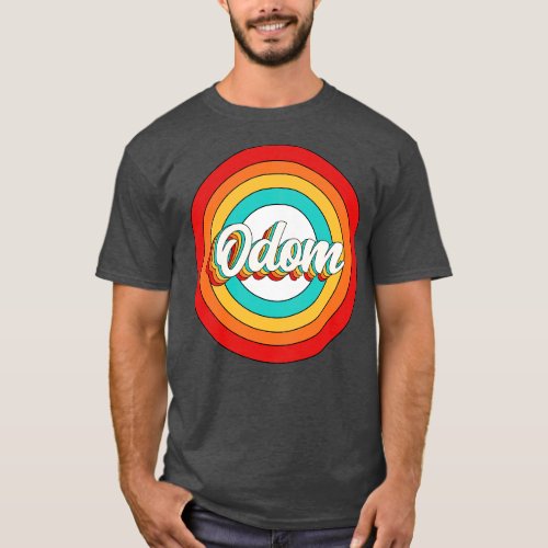 Odom Name Shirt Vintage Odom Circle