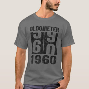 Odometer Turning Into 60 Vintage Awesome Since 196 T-Shirt