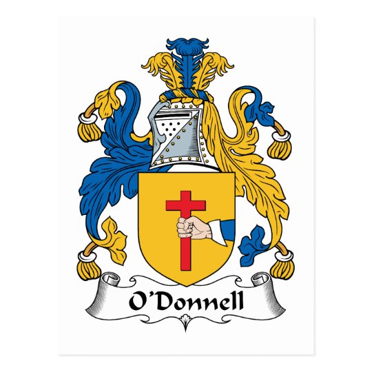 O'Donnell Family Crest Postcard