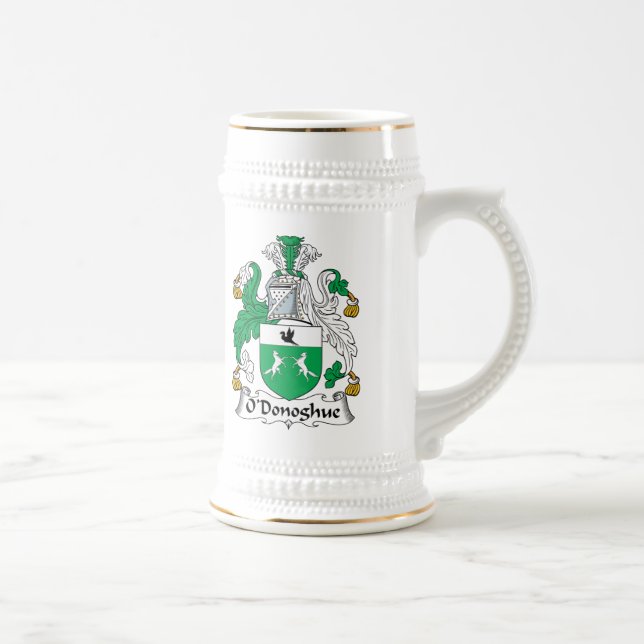 O'Donoghue Family Crest Beer Stein (Right)