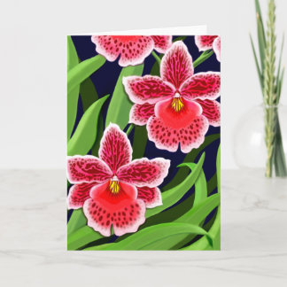 Odontoglossum Orchid Flowers Card