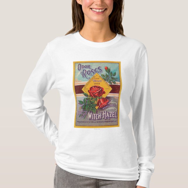 Odor Roses Witch-Hazel LabelFrankfort, NY T-Shirt (Front)