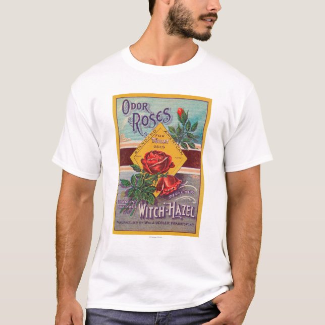Odor Roses Witch-Hazel LabelFrankfort, NY T-Shirt (Front)