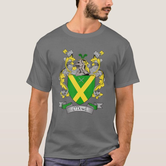 O'dowd Coat Of Arms | O'dowd Surname Family Crest T-Shirt (Front)